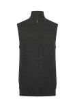 Henbury Sleeveless zip-through jumper