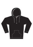 Kustom Kit Regular fit piqu hoodie with zipped pocket