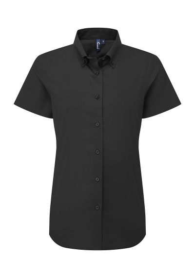 Premier Womens Supreme Oxford short sleeve shirt