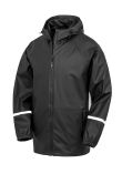 Result Genuine Recycled Prism PU waterproof jacket with reflective bands and recycled backing