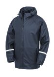 Result Genuine Recycled Prism PU waterproof jacket with reflective bands and recycled backing