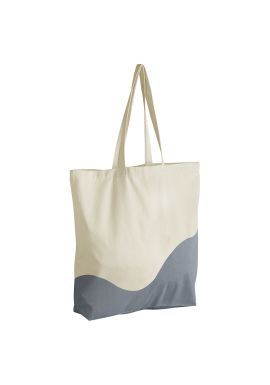 Westford Mill Organic cotton wave print maxi tote