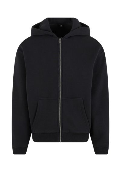 Build Your Brand Fluffy zip hoodie