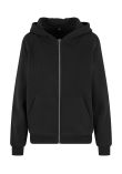 Build Your Brand Womens fluffy zip hoodie