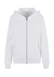 Build Your Brand Womens fluffy zip hoodie