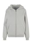 Build Your Brand Womens fluffy zip hoodie