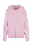 Build Your Brand Womens fluffy zip hoodie