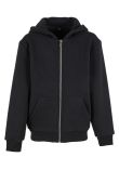 Build Your Brand Kids fluffy zip hoodie