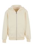 Build Your Brand Kids fluffy zip hoodie