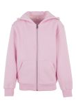 Build Your Brand Kids fluffy zip hoodie