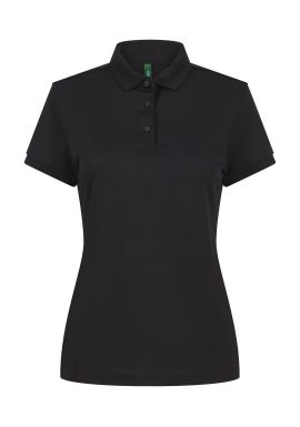 Henbury Womens recycled polyester polo shirt