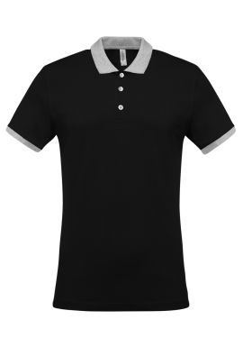 Kariban Two-tone piqu polo shirt