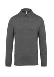 Kariban Jersey knit long sleeve polo shirt