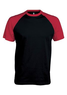 Kariban Baseball Short-sleeved two-tone T-shirt