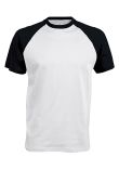 Kariban Baseball Short-sleeved two-tone T-shirt