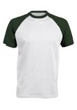 Kariban Baseball Short-sleeved two-tone T-shirt