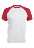 Kariban Baseball Short-sleeved two-tone T-shirt