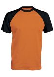 Kariban Baseball Short-sleeved two-tone T-shirt