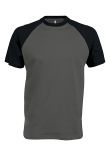 Kariban Baseball Short-sleeved two-tone T-shirt