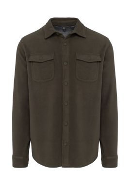 Kariban Sherpa-lined fleece overshirt