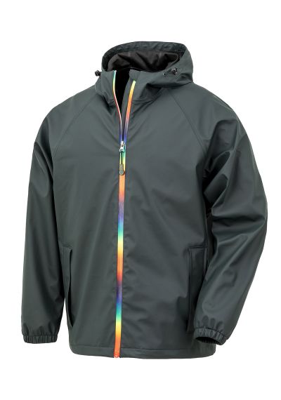 Result Genuine Recycled Prism PU waterproof jacket with recycled backing