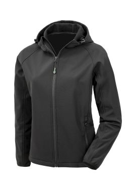 Result Genuine Recycled Womens recycled 3-layer printable hooded softshell
