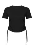 TriDri Womens TriDri ruched crop top