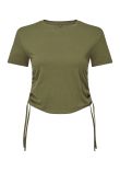 TriDri Womens TriDri ruched crop top