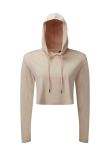 TriDri Women's TriDri cropped hooded long sleeve t-shirt