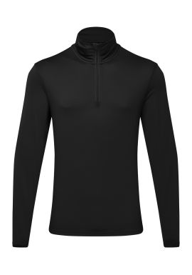 TriDri TriDri recycled long sleeve brushed back  zip top