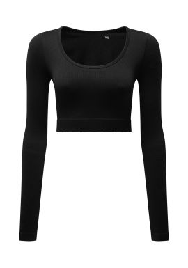 TriDri Womens TriDri ribbed seamless '3D Fit' crop top