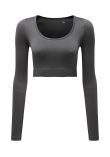 TriDri Womens TriDri ribbed seamless '3D Fit' crop top