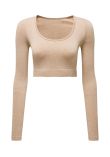 TriDri Womens TriDri ribbed seamless '3D Fit' crop top