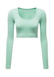TriDri Womens TriDri ribbed seamless '3D Fit' crop top