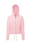 TriDri Kids TriDri recycled cropped oversize full-zip hoodie