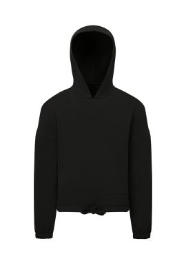 TriDri Kids TriDri recycled cropped oversize hoodie