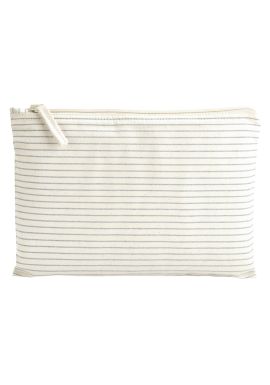 Westford Mill Striped organic accessory pouch