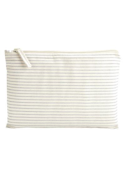 Westford Mill Striped organic accessory pouch