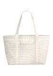 Westford Mill Striped organic cotton shopper