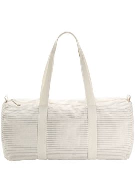 Westford Mill Striped organic cotton barrel bag