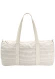 Westford Mill Striped organic cotton barrel bag