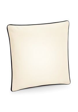 Westford Mill Fairtrade cotton piped cushion cover