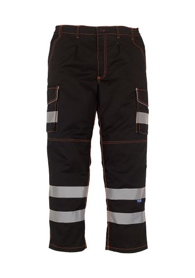 Yoko Hi-vis polycotton cargo trousers with kneepad pockets (HV018T/3M)