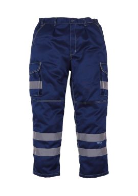 Yoko Hi-vis polycotton cargo trousers with kneepad pockets (HV018T/3M)