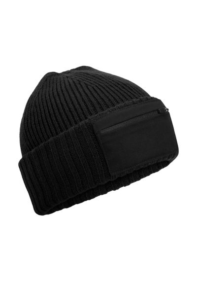 Beechfield Zip patch beanie