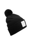 Beechfield Appliqu patch pom beanie