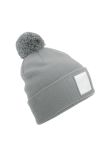 Beechfield Appliqu patch pom beanie
