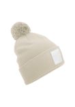 Beechfield Appliqu patch pom beanie