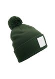 Beechfield Appliqu patch pom beanie