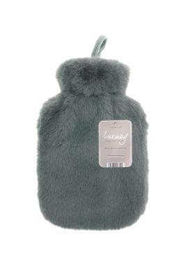 Ribbon Super luxury faux fur hot water bottle and cover